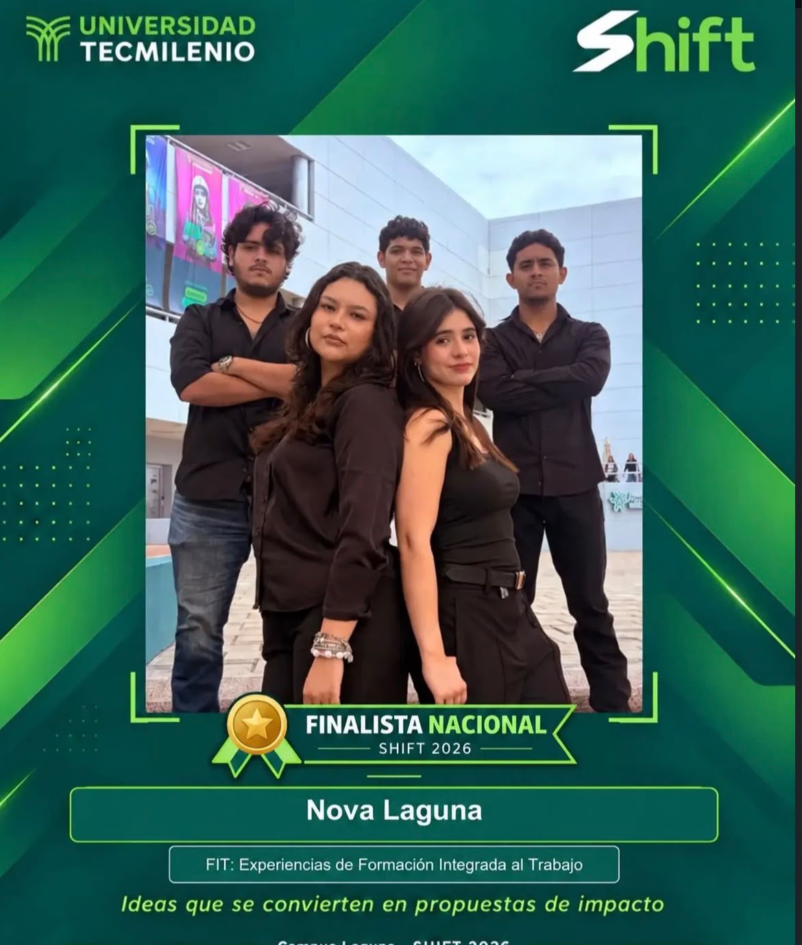 Equipo de Tecmilenio Campus Laguna participante en SHIFT